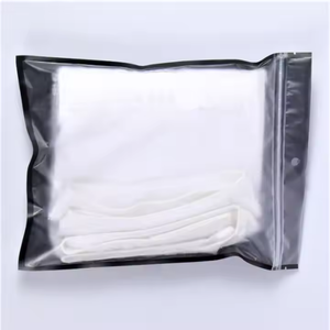 Custom Biodegradable Zipper <b>Bags</b> Matte/Frosted Plastic <b>Packaging</b> for T-Shirts Swimwear <b>Clothing</b> with Customized Logo - Product Image 1