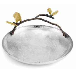 Elegante rama de olivo de latón y acero inoxidable, cuenco para servir, cuenco de Metal para aperitivos, fruta seca, decoración de Hotel y restaurante - Product Image 6