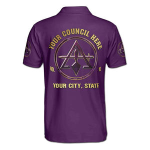 Custom Name Court York Rite Marble <b>Purple</b> Logo Men <b>Polo</b> <b>Shirt</b> High Quality Custom Made Short Sleeves Men's <b>Polo</b> <b>Shirts</b> - Product Image 3