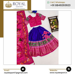 Dola Silk lehenga choli กับฟอยล์ทำงานเสื้อผ้าชาติพันธุ์ขายส่งดีไซน์หรูหรา - Product Image 2