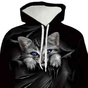 เสื้อฮู้ดพิมพ์ลายสกรีนผ้าฝ้ายผสม - Product Image 6