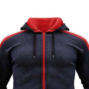 Venta mejor venta al por mayor de chándales de buena calidad ropa deportiva chándales de algodón polar cremallera Sudadera con capucha y pantalones conjuntos - Product Image 3