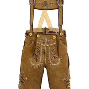 Lederhose Lederhosen Hombres Herren Short Kurze Lederhosen Trachten Bavarian German Bavarian Ropa tradicional personalizada 2025 - Product Image 1