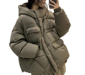 Chaqueta acolchada informal con múltiples bolsillos al por mayor, chaqueta acolchada elegante de color personalizado para mujer, chaqueta de invierno a prueba de viento de calidad superior - Product Image 1