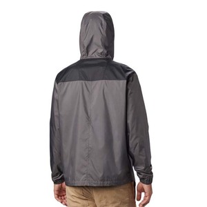 Veste coupe-vent à capuche pour homme en matériau personnalisé, très vendue, de haute qualité, imperméable, patchwork, écologique, logo frontal - Product Image 5