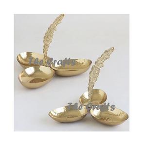 Stainless Steel <b>Silver</b> And Green Decorative <b>Bowl</b> For Snacks Chocolates Dry Fruits Serving <b>Bowl</b> At Affordable Price - Product Image 5