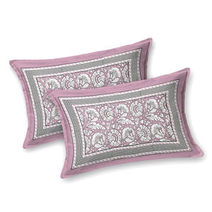 Suministro al por Mayor de Sábanas de Algodón Rosa Jaipuri con Estampado Tradicional para Hoteles y Alquileres, Ropa de Cama a Precio de Mayoreo - Product Image 4