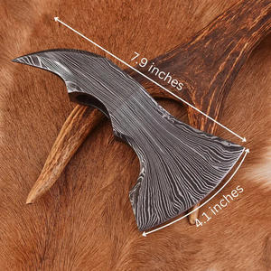 Damascus Steel Hand Forged <b>Axe</b> Head Top Quality Outdoor Hand Forged Damascus Steel <b>Axe</b> Head for Hunting - Product Image 5