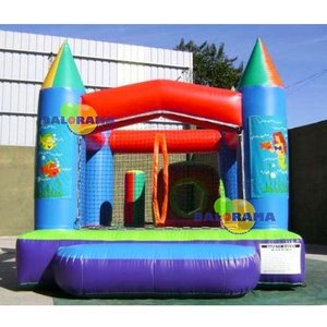 Balorama Mermaid Themed Indoor Playground Toy 2.8x2.8x2.5m <b>Inflatable</b> PVC Bounce Castle Model 90120 for Ages 5-13 - Product Image 2