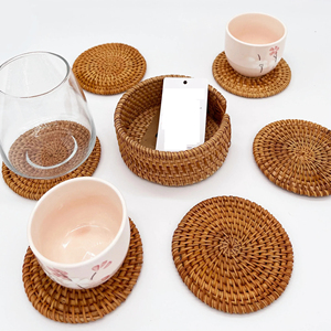 Op selected OUND attattan laclacemats et de 6 Hy hecho icker mimbre usustico lacecorativo lacemats para Dining able para Hot Old u - Product Image 4