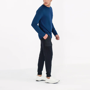 Camisetas de Manga Larga para Hombre 100% Algodón, Fabricadas en Fábrica con Colores Personalizados y Mangas Completas, Camiseta de Manga Larga para Hombre - Product Image 3