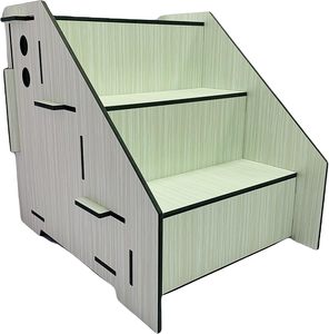 Casa para gatos modelo de paso moderno: un santuario elegante de varios niveles para gatos, diseñado para jugar, descansar e integración elegante en el hogar - Product Image 6