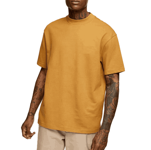 เสื้อยืดโอเวอร์ไซส์ผ้าฝ้าย100% แบบกล่องเข้ารูปสำหรับ260gsm เสื้อโชว์ไหล่แบบวินเทจ - Product Image 4