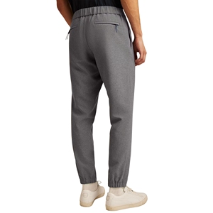 กางเกงวิ่งกอล์ฟแบบลำลองสำหรับผู้ชายกางเกงผ้าเนื้อละเอียดปานกลางเอวตรงด้านหน้าเรียบและมีซิป - Product Image 2