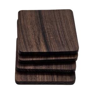 Rabeh Export Round Square Walnut <b>Bamboo</b> Coaster Custom Beer Drink Print Wooden MDF Coaster Wooden walnut coasters - Product Image 3