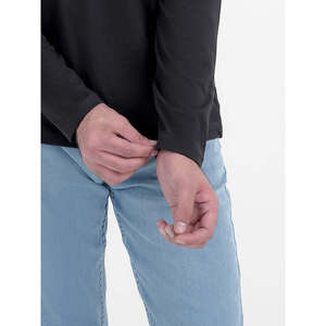 Pantalon en jean décontracté MALIN coupe droite avec rivets, jambe large, pour automne/hiver, disponible en couleurs claires/foncées, taille mi-haute - Product Image 4