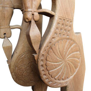 Soporte de Madera Tradicional para Sala de Estar con Diseño de Patrón Flotante - Product Image 5