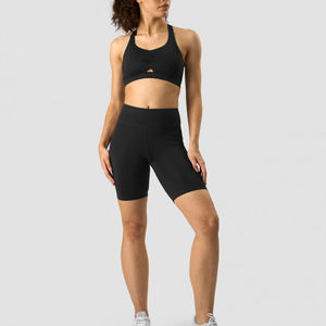 Venta al por mayor de ropa deportiva de entrenamiento de levantamiento de glúteos personalizada sujetador y pantalones cortos conjunto gimnasio Fitness verano Yoga Biker mujeres pantalones cortos conjuntos - Product Image 1