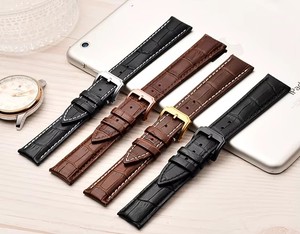 Correa de <span class=keywords><strong>Reloj</strong></span> de Cuero Genuino Vintage con Hebilla de Metal, Correa de Repuesto Cómoda Compatible con Relojes Inteligentes de 40 mm, 44 mm y 46 mm - Product Image 1