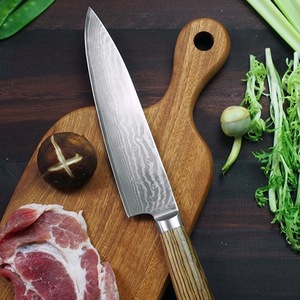 Couteau de chef de cuisine professionnel en acier damas lame super tranchante couteau durable Vente en gros personnalisé de haute qualité OEM ODM Service - Product Image 3
