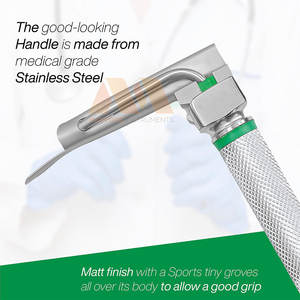 Kit de Laringoscopio Quirúrgico Premium, Instrumento de Alta Calidad para Procedimientos Clínicos, Juego de Laringoscopio Reutilizable - Product Image 4