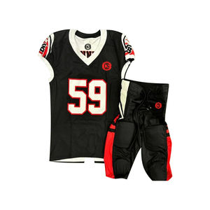 Uniforme de fútbol americano para niños, personalizable, transpirable, manga corta, talla grande, fabricado en Pakistán, técnica de sublimación - Product Image 5