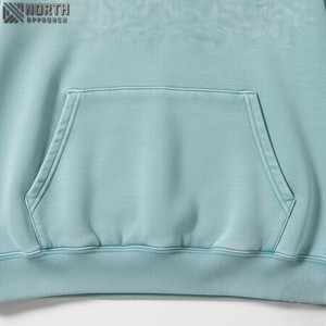 Sudadera con capucha de lavado ácido 6xl desgastada French Terry Vintage gris tela de algodón 500 Gsm peso pesado de gran tamaño con capucha bordada No - Product Image 6
