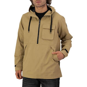 Veste coupe-vent pour homme, style streetwear, col montant, qualité supérieure, taille standard, coupe-vent, décontractée, randonnée en plein air, hiver - Product Image 1
