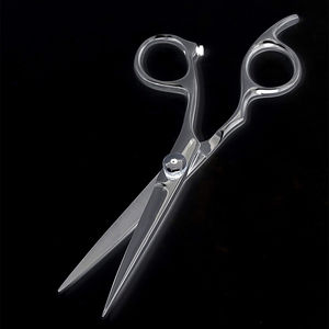 Ciseaux de barbier professionnels, manche en acier inoxydable, lames tranchantes, ciseaux à effiler, outils de coiffure pour usage domestique, design élégant - Product Image 3