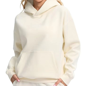 Sweatshirts à capuche décontractés pour femmes de haute qualité, vente en gros, couleur, taille et style personnalisés, devant 100% coton, écologique, service OEM - Product Image 1