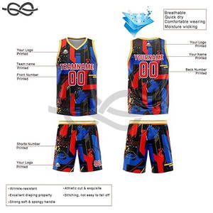 Nouveaux maillots de basket-ball personnalisés brodés en maille à séchage rapide en vrac uniformes d'équipe personnalisés respirants haute Performance - Product Image 4