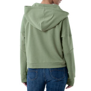 Venta al por mayor Mujeres French Terry Pullover Sudadera con capucha Manga larga Invierno Cálido Knitting Pullover Hoodies - Product Image 2