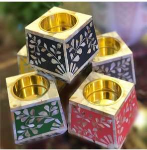 Très demandé Design personnalisé Style marocain Bakhoor brûleur Beige os incrustation parfumée bois résine matériel pour religieux pour - Product Image 6