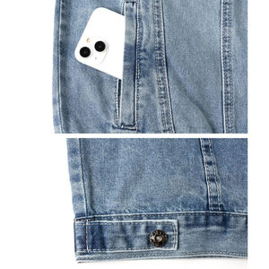 Nuevo Chaleco Vaquero sin Mangas Informal para Hombre, 100% Algodón, Color Sólido, Transpirable y a Precio Económico - Product Image 5