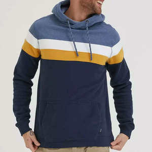 Customizable Embroidered 100% Cotton Fleece Regular Fit Pullover <b>Hoodie</b> with Button-Up Collar Front Pouch Pocket Ribbed Trims - Product Image 2