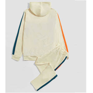 Survêtement 100% coton à manches longues pour hommes, vêtements d'entraînement de haute qualité à bas prix, vêtements d'hiver solides de grande taille, vente en gros OEM - Product Image 4