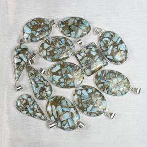 จี้อัญมณีรูปลาริมาร์ทองแดงรูปหนามเตยเครื่องประดับสไตล์โบฮีเมียนเครื่องประดับทองแดงที่หายาก - Product Image 3