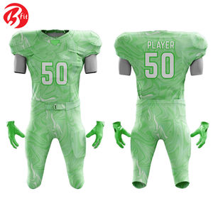 V Neck Sublimation Printing Comfortable Polyester <b>Fabric</b> American Football Jersey Newest Design American football tops - Product Image 3