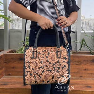 Usine directe grande capacité en cuir usiné à la main personnalisé en cuir de vachette sac de voyage nuit week-end sac de sport avec fermeture éclair - Product Image 1