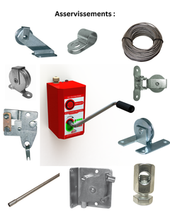 Salida mecánica de extracción de humos 110×110 cm con accesorios – NF EN 12101-2, CE 0336-DPC-8363, Tipo B, Re 300 - Product Image 2