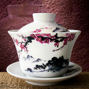 Shin Tai Yuan Ceramic Tea Cup Set Water Transfer Printed Floral <b>Retro</b> Artistic Design For Chinese New Year <b>Gift</b> - Product Image 1