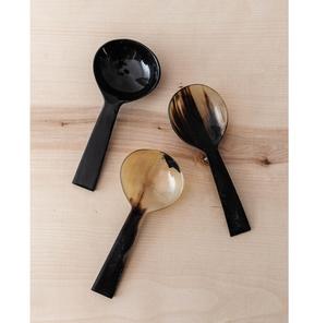 Cuillère en corne de buffle artisanale, ustensile de cuisine rustique et naturel - Product Image 4