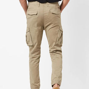 Pantalones cargo de cintura media con estilo para hombre Servicio OEM de estilo casual de moda de calidad premium disponible en color liso - Product Image 3