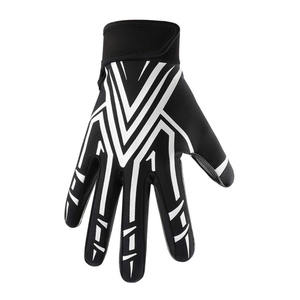 Guantes de fútbol de muñeca ajustables unisex Logotipo personalizado Impresión Diseño profesional Empuñaduras impresas para fútbol americano - Product Image 3