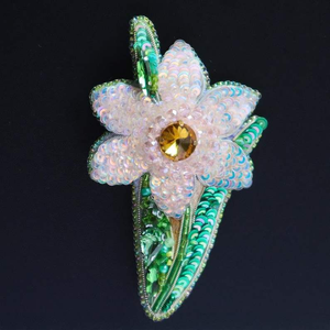 El más vendido tamaño personalizado lingotes Kora hilo de seda bordado hecho a mano Miyuki cuentas hechas pescado Coral broche por glowin moda - Product Image 6