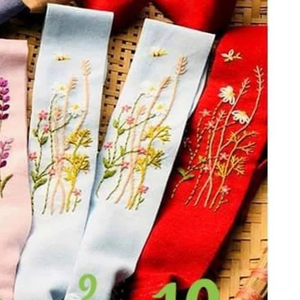 Bandeau brodé floral Turban en lin Mignon Fleur Jardin Broderie Bandeau Vintage Cheveux Accessoires OEM Fabriqué Au Vietnam - Product Image 3