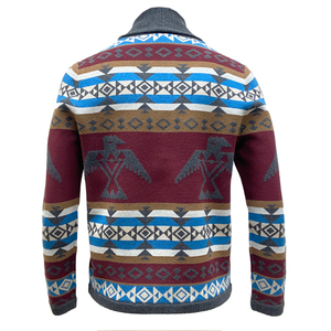 Pull-over en laine mérinos extra-fine tricotée à manches longues, imprimé, décontracté, de qualité supérieure, pour homme, hiver FW23, personnalisé, prix raisonnable - Product Image 2