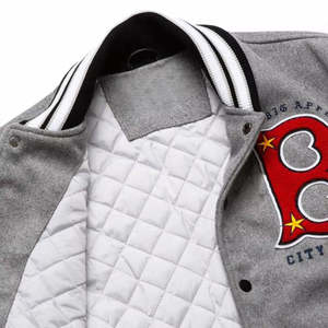 Chaqueta Varsity Formal Personalizada ODM con Logotipo Frontal, Transpirable, Ecológica, 100% Lana, Diseño Invernal - Product Image 5