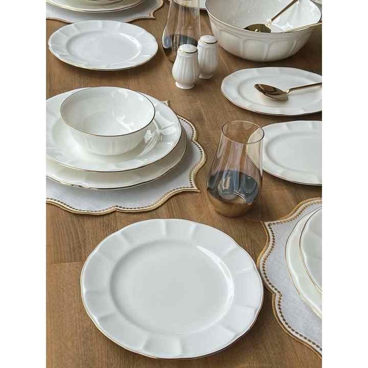 Dinner Set Leila Gold 47 Pieces for 6 People
