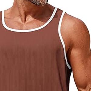 <b>Men's</b> Fitness Tank Top Color Workout Tank Top Gym <b>Vest</b> Customized Logo <b>Running</b> <b>Men</b> Tank Top - Product Image 2